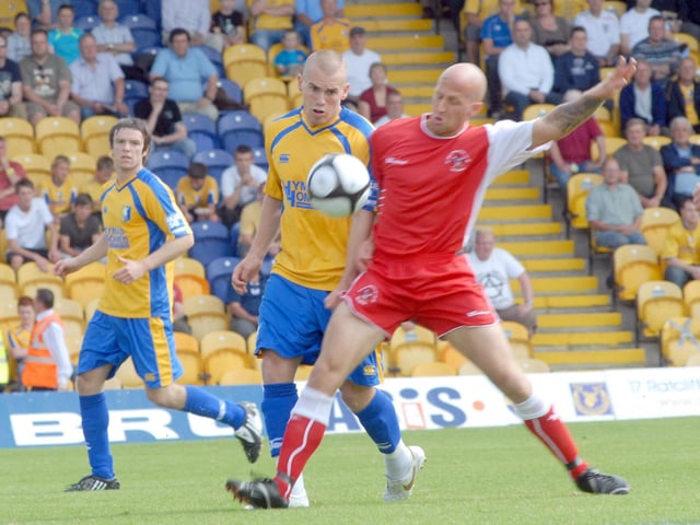 A battle for possession in midfield.