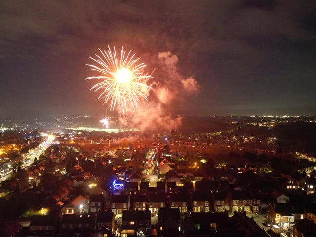 Fireworks brought a suitably vibrant end to the evening