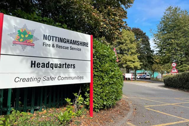 Nottinghamshire Fire & Rescue Service headquarters.