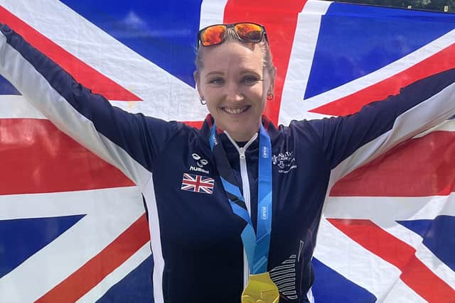 Charlotte Henshaw - hoping to be flying the flag for GB at the Paris 2024 Paralympics.