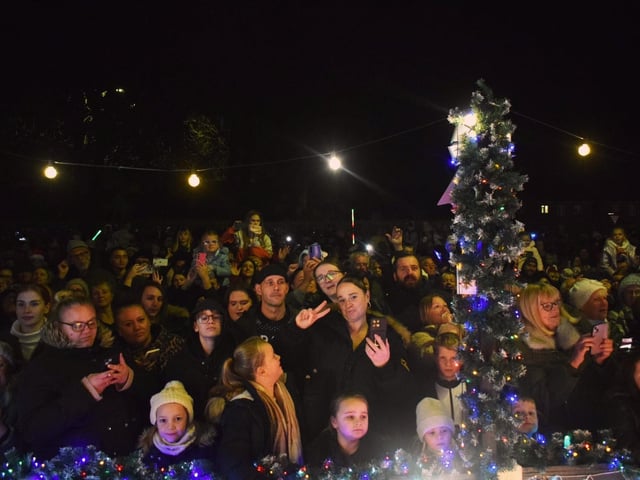 The event has become hugely popular across the county and a big crowd turned out again for the switch-on.