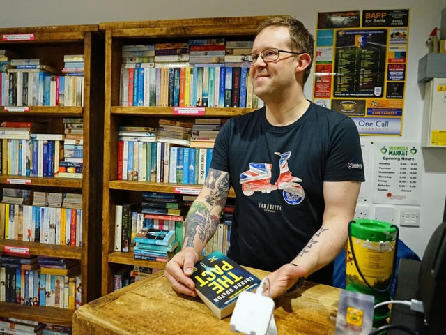 Richard said he loves supplying customers with bargains on books and puzzles.