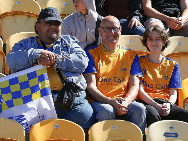Stags fans ahead of the 2-1 win over Stockport County