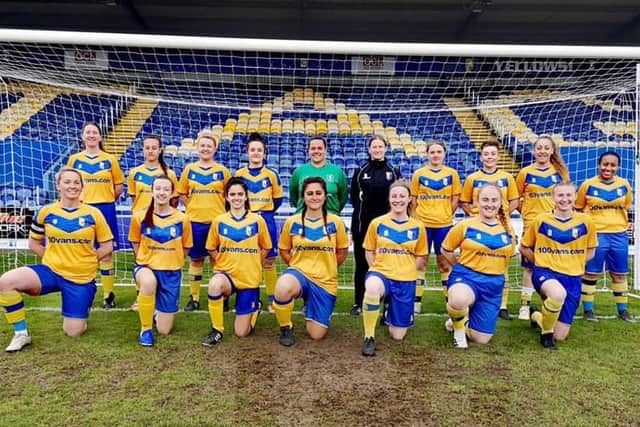 Mansfield Town Ladies - still on course for a possible treble this season. Photos by Chris Holloway.
