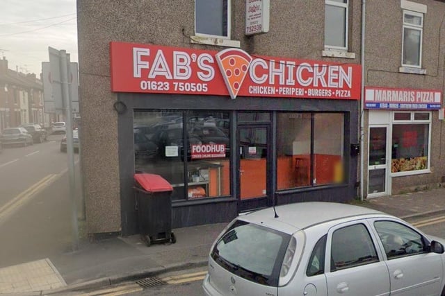 Fab's Chicken, Low Moor Road, Kirkby, was given a five rating on December 20. (Photo by: Google Maps)