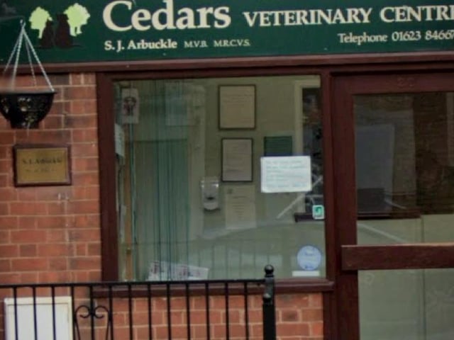 Cedars Veterinary Centre, located on Warsop High Street, has an impressive ranking of 4.8 on Google reviews, based on over 300 satisfied customer reviews. One customer, who granted the centre five-stars, said: "Excellent care, fair pricing and very helpful vets and staff." For more information, visit www.cedarsvets.com
