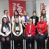 Students got careers advice from Amanda Kay and Michelle Parker.