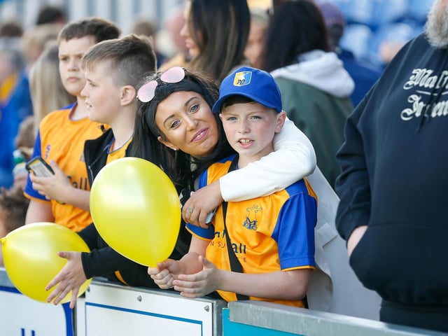 Stags fans ahead of the 2-2 draw with Forest Green.