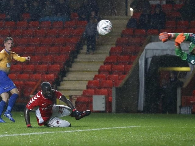 Danny Rose has a shot saved by Dillon Phillips