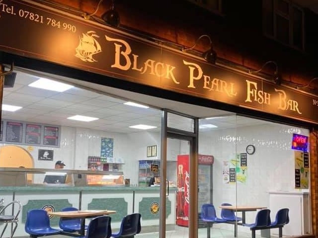 Black Pearl Fish Bar is located on Southwell Road West, Mansfield. It is popular with readers.