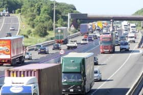 The M1 motorway. Picture for illustrative purposes only.