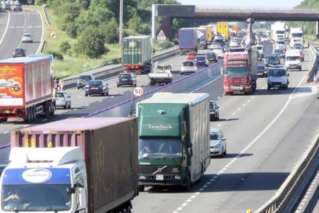 The M1 motorway. Picture for illustrative purposes only.