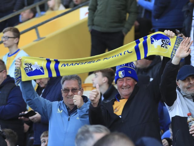 Stags fans at the Leyton Orient game. Photo by Chris & Jeanette Holloway/The Bigger Picture.media