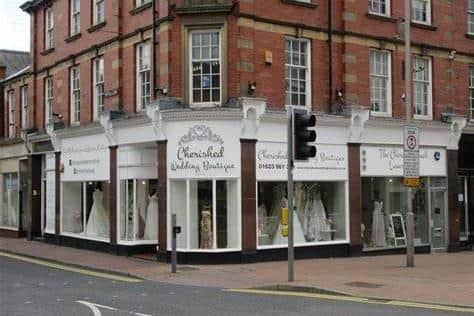 The wedding boutique, Cherished, is one of a handful of shops that will benefit from the £250,000 refurbishment plan at the Brunts Chambers building.