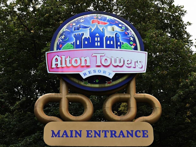Alton Towers Resort is in Alton, Staffordshire. Opening times are 10am to 6pm. For more information or to book tickets visit www.altontowers.com. (Photo credit should read PAUL ELLIS/AFP via Getty Images)