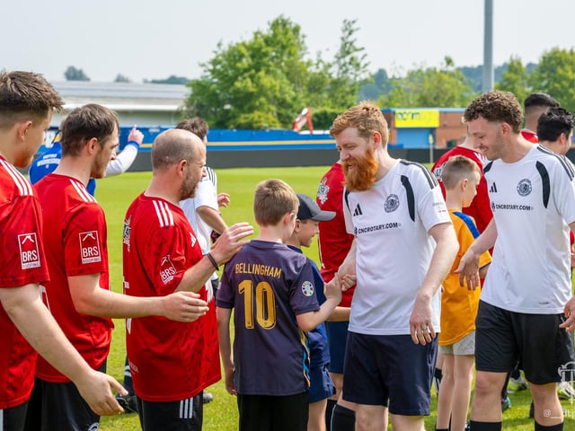 The event highlighted the strong links and friendships built through football in the local area over recent years