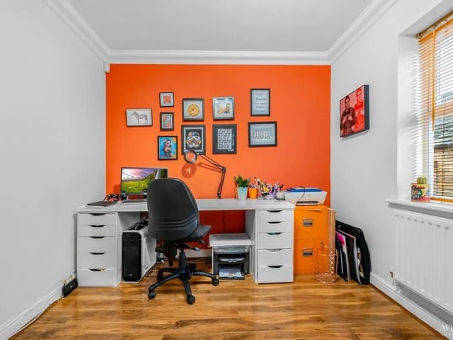 The property has ample room for a home office