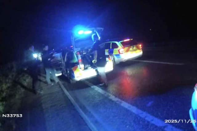 Two robbery suspects were arrested following a successful police car stop. Photo: Nottinghamshire Police