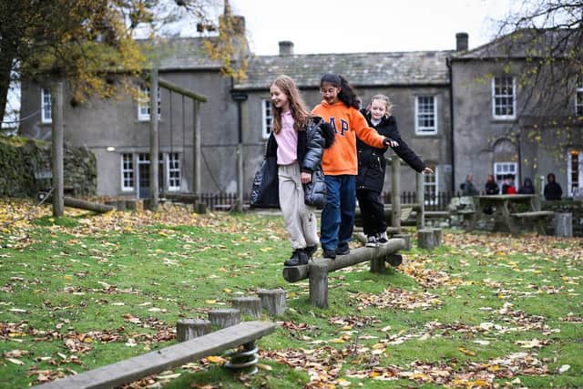 Children on a residential school trip at YHA Grinton Lodge