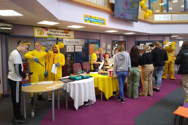 Ashfield Post 16 Centre students had a fundraising event for Children in Need