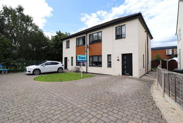 This three bedroom semi in a quiet cul-de-sac is modern throughout with a kitchen diner and bathroom with a bath and separate shower. Marketed by Yopa, on 01322 584475.