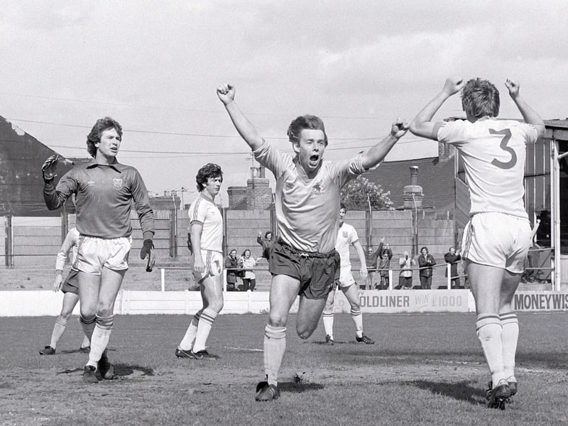 Charlie Bell scores against Torquay United.