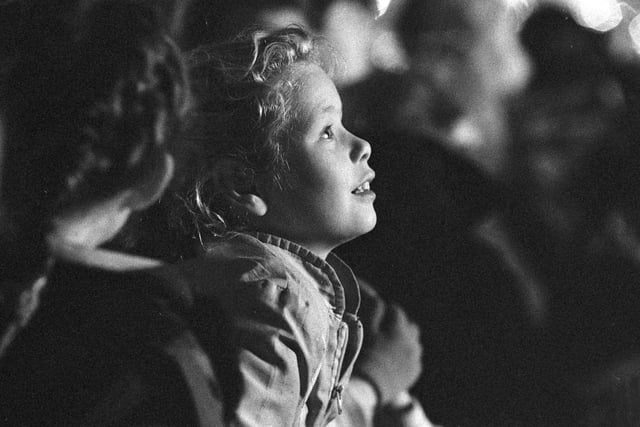 Fireworks and bonfires got the attention of this thrilled youngster in 1988.