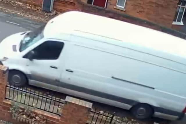 The van (pictured) was reported stolen on Tuesday.