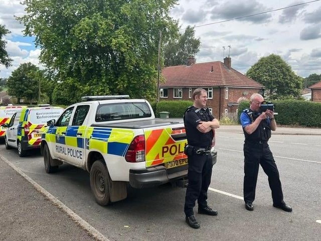 Nottinghamshire Police joined the speedwatch later in the day.