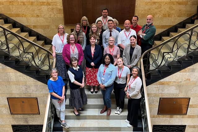 East Midlands mayor, Claire Ward and the D2N2 LEP staff team at Derby City Council offices. Photo: Submitted