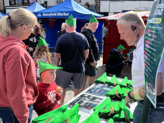 The Robin Hood hat stand was a popular attraction.