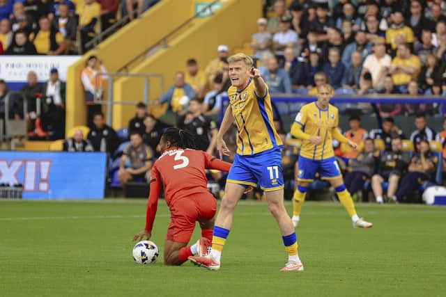Action during the Sky Bet League One match against Leyton Orient FC at the One Call Stadium, 23 Aug 2025, Photo credit Chris & Jeanette Holloway / The Bigger Picture.media