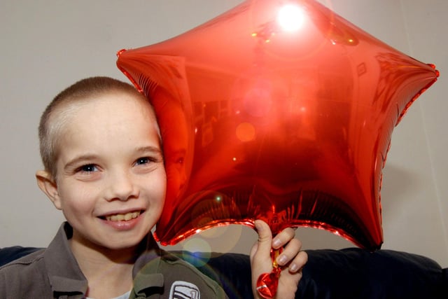 Adam Williams of Hucknall had a special delivery of toys and balloons from Santa in Christmas 2007.