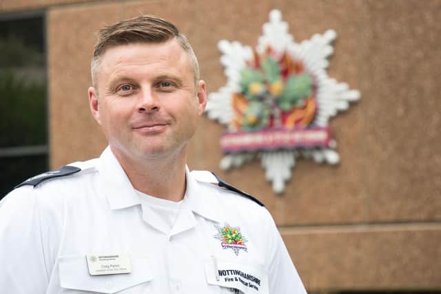 Deputy Chief Fire Officer Craig Parkin, of Nottinghamshire Fire & Rescue Service.