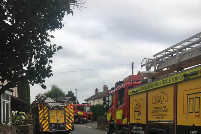 Fire crews are at the scene
