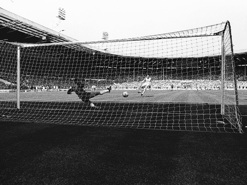 Stags win the Freight Rover Trophy at Wembley Stadium against Bristol City in 1987.