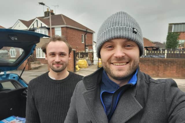 Coun Ben Bradley and his apprentice Kai Harrison.