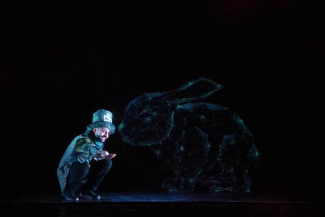 The show uses dance, storytelling, music, digital projection, lighting and animation