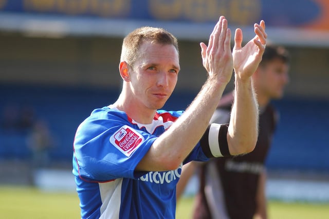 Mark Allott after Chesterfield's 3-0 home win against Bradford City in April 2007.