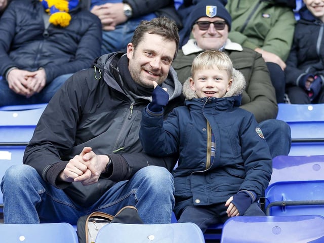 Mansfield Town fans enjoy victory at Tranmere Rovers.