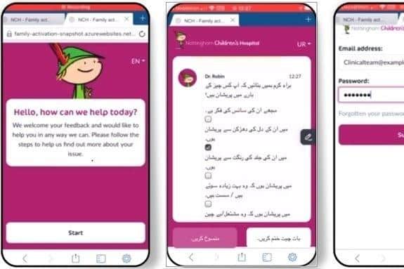 An example of the app