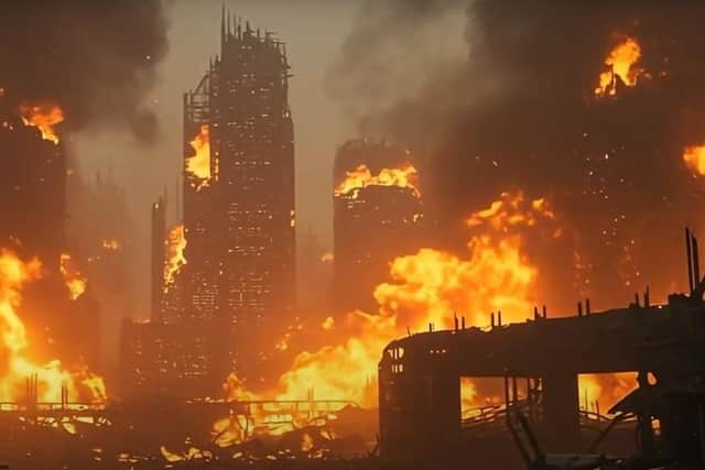 An image from a promotional video for The Void