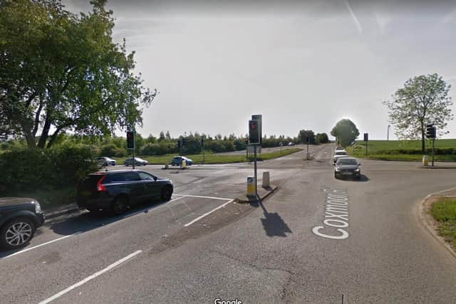 The crash happened at the junction of Coxmoor Road and Derby Road in Kirkby