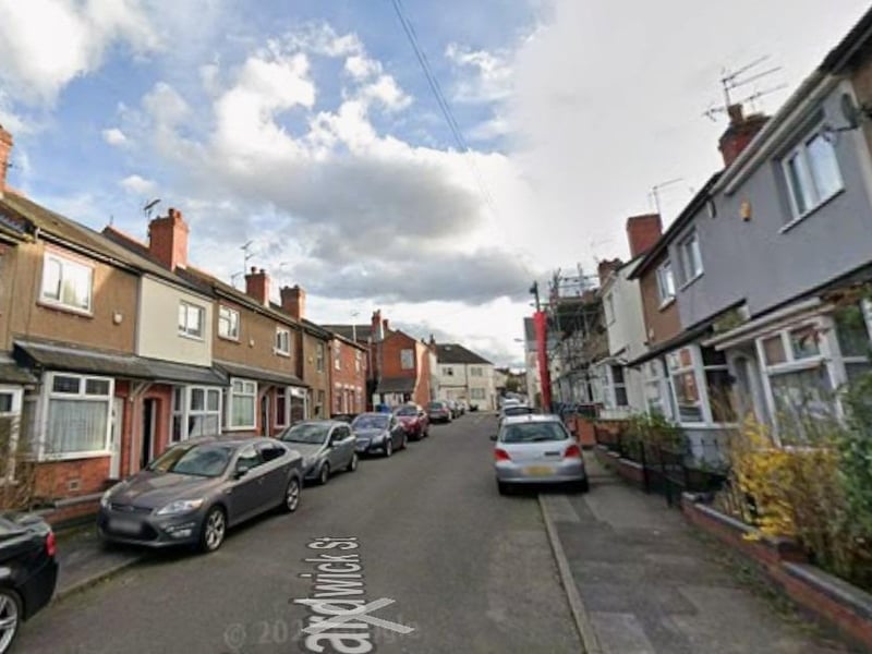 According to figures in June 2026, 9 crimes were reported on or near Hardwick Street. (Picture: Google Earth.)