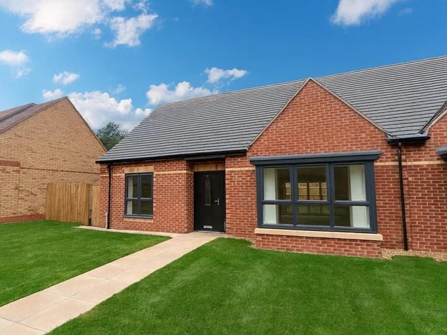 Semi Detached 2 Bedroom Bungalow with Driveway, EV Car Charging Point and front and rear gardens. High specification throughout. The Valley is a premium gated development comprising a mix of executive bungalows, maisonettes and apartments located in Mansfield. Marketing Suite Open Friday, Saturday & Sunday 10am - 4pm