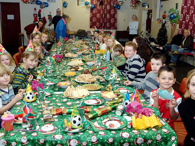 Youngsters enjoyed their Christmas party at the St. Patrick's Catholic Church, church hall, in Forest Town. 2007.