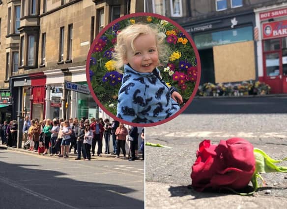 Edinburgh locals turned up to say goodbye to Xander Irvine
