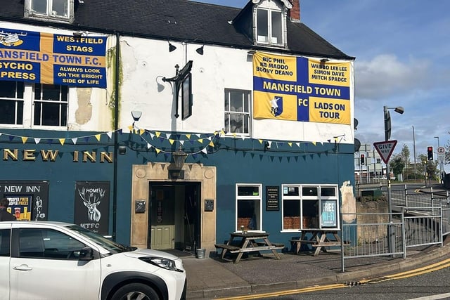 The New Inn, West Gate, Mansfield, is celebrating in style. Up the Stags!
