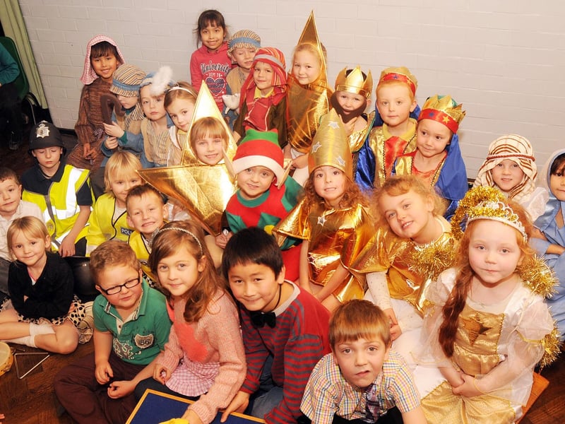 Pupils from Kingsway Primary School who took part in their Christmas play 'Star of Wonder' in 2012.