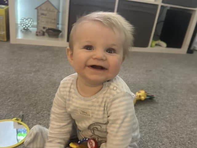 This photo of Finley, seven months, was sent to us by Kimberley Chapman